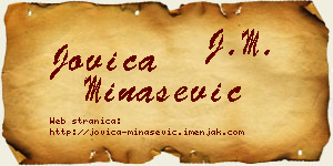Jovica Minašević vizit kartica